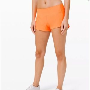 HIGHLIGHTER ORANGE SPEEDUP SHORTS